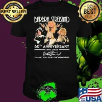Barbra Streisand 60th anniversary 1961-2022 thank you for the memories signature shirt