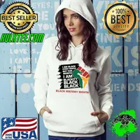 I am black every month blackity black history month hand T-Shirt Hoodie