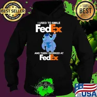 I used to smile FedEx and then I worked at stitch s Hoodie