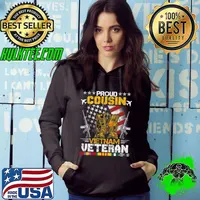 Proud Cousin Of Vietnam Veteran US Flag Veteran Day T-Shirt Hoodie