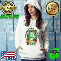 Sexually Transmitted Diseases Awareness Life Hope Ribbon Mushroom Usa Flag T-Shirt Hoodie