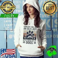 Someday I will be an old lady with a house full of dogs vintage s Hoodie