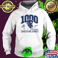 Steven Stamkos Tampa Bay Lightning Fanatics Branded 1000 Career Games signature s Hoodie