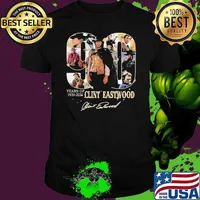 90 years of 1930-2020 Clint Eastwood signature s Unisex