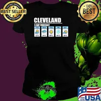 Cleveland 5 Day Tuesday Thurday Friday Forecast Weather Week T-Shirt