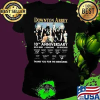 Downton Abbey 10th anniversary 2010-2020 thank you for the memories signatures shirt