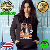 Jim Brown Cleveland Browns 1936 2023 Thank You For The Memories signature s Hoodie
