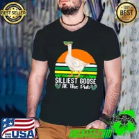 Silliest Goose At The Pub Patrick Day Vintage T-Shirt Guys V Neck