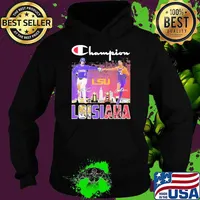 Awesome loisiana LSU Tigers Champion Baseball And Basketball signature s Hoodie