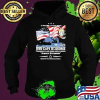 Awesome uss Cape St. George CG - 71 Alwyas Victorious american flag s Hoodie
