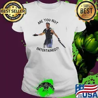 Best russell Crowe Gladiator Movie Quote Are You Not Entertained s Ladies tee