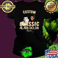 Custom classic alain delon signature shirt