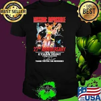 Funny mission impossible 27th anniversary 1996 2023 Ethan Hunt Tom Cruise thank you for the memories signature s Unisex