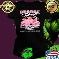 George strait 47th anniversary 1976 2023 signature thank you for the memories s Ladies tee
