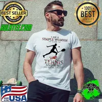 I am a simple woman like tennis and wine maybe 3 people flower s Unisex