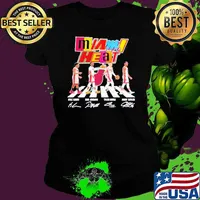 Miami Heat Kyle Lowry, Bam Adebayo, Tyler Herro and Jimmy Butler 2023 signatures s Ladies tee