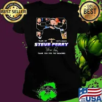 Nice 52 years of Steve Perry thank you for the memories signature shirt