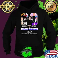 Original 60 years of 1963 2023 Donny Osmind thank you for the memories signature s Hoodie