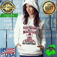 Original i Am An Electrician Not A Magician But I Can See Why You Might Be Confused s Hoodie