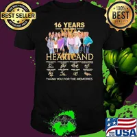 Top 16 years 2007 2023 Heartland thank you for the memories signature shirtac Unisex