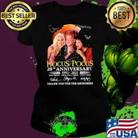 Top hocus Pocus 28th anniversary 1993 2021 thank you for the memories signature blood moon shirt