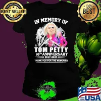 Top in memory of Tom Petty 06th anniversary thank you for the memoreis shirt