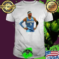 Allen Iverson The Answer Basketball Denver Signature Vintage 80s T-Shirt