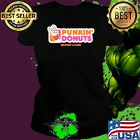 Best dunkin’ Donuts X Punkin’ Donuts Belmont and Clark logo shirt
