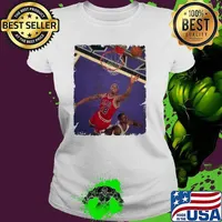 Dennis Rodman Chicago Bulls vs Sacramento Kings T-Shirt Ladies tee