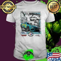 Denny Hamlin Checkered Flag Sports 2023 400 Race Winner At Pocono Raceway Signature shirt