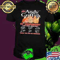 Funny the andy griffith 60th anniversary thank you for the memories signature shirt