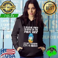 I Rescue Yarn Trapped In The Yarn Shop I'm A Hero Knitting Gnome with Chrismas T-Shirt Hoodie