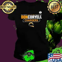 Los Angeles Chargers Pro Football Hall of Fame Class of 2023 Don Coryell shirt