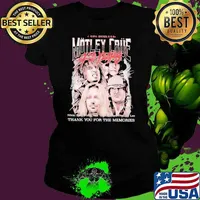 Motley crue 40 years thank you for the memories signatures s Ladies tee