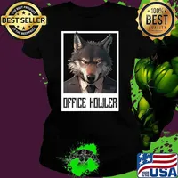 Office Howler. Business wolf T-Shirt