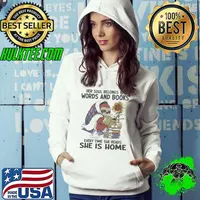 Original her Soul Belongs To Words And Books She Is Home Sloth s Hoodie