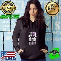 Purple Up For Military Kids Military Child Month USA Flag T-Shirt Hoodie