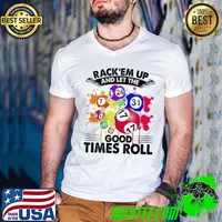 Rack'em Up And Let The Good Times Roll Billiards Watercolor s Guys V Neck