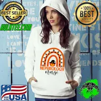 Registered Nurses Halloween Pumpkin Rainbow Registered Nurse T-Shirt Hoodie