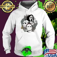 Scream Jason Michael Myers Horror Movie Floral Halloween 2023 s Hoodie