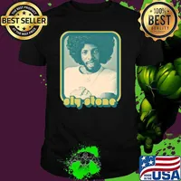 Sly & The Family Stone Retro 70s American Rock Band San Francisco California T-Shirt Unisex