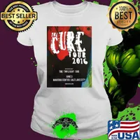 The Cure Tour 2016 The Twilight Sad Maverik Center Salt Lake City concert T-Shirt Ladies tee