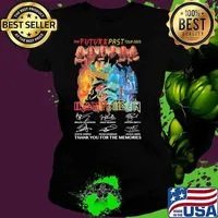 The future past tour 2023 Iron Maiden thank you for the memories signature s Ladies tee