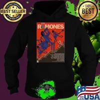 The Ramones 1989 Australasian Tour Oct 20 Auckland Power Station T-Shirt Hoodie