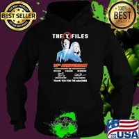 The X Files 30th Anniversary 1993 – 2023 thank you for the memories signature s Hoodie