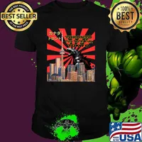 Toronto Tokyo City Godzilla Monster Tourist Canada T-Shirt Unisex
