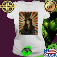 Vincent Damon Furnier Alice Cooper 1948 American Rock Singer T-Shirt Ladies tee