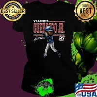 Vladimir Guerrero Jr. Toronto Cartoon Signature Player Baseball Dominican T-Shirt