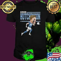 Aidan Hutchinson an American football defensive end for Detroit Cartoon T-Shirt Unisex