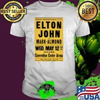 Artist Consultants Presents Elton John Convention Center Arena concert T-Shirt